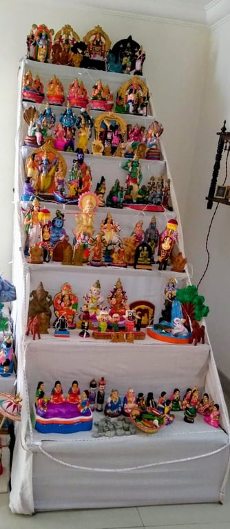 7-Step Slotted Angle Metal Display Rack / Golu Stand, photo 5
