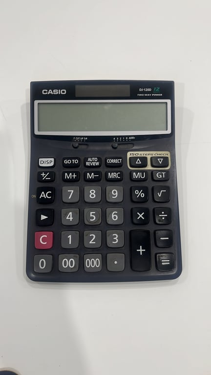 Casio DJ-120D 12-Digit Desktop Calculator