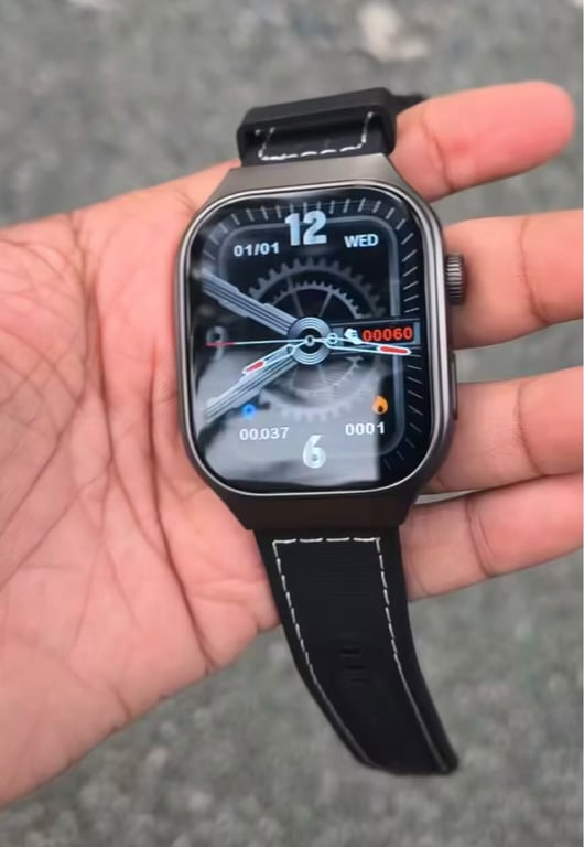 Bluetooth Calling Smartwatch with Black Strap