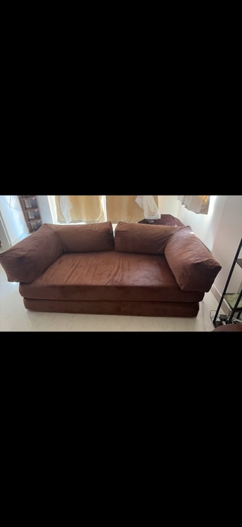 Convertible Velvet Fold-Out Sofa Bed, photo 3