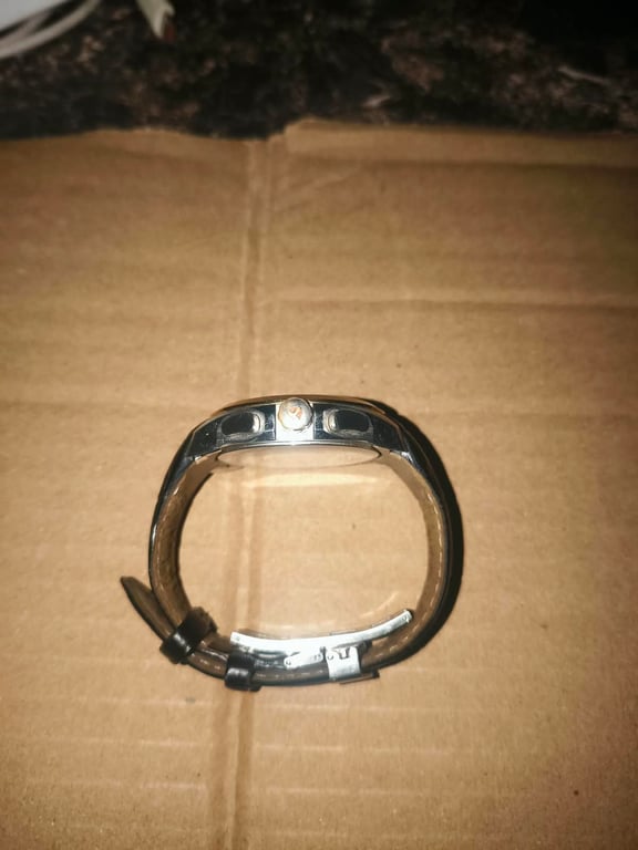 Chronograph Wristwatch with Leather Strap