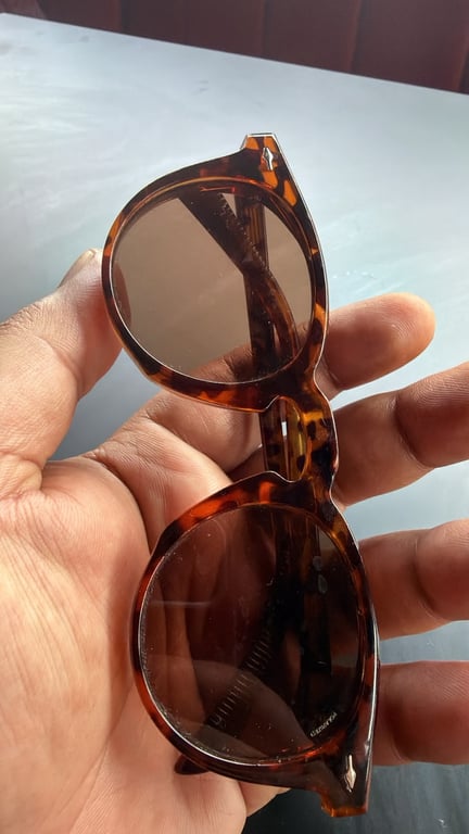 Tortoiseshell Round Polarized Sunglasses