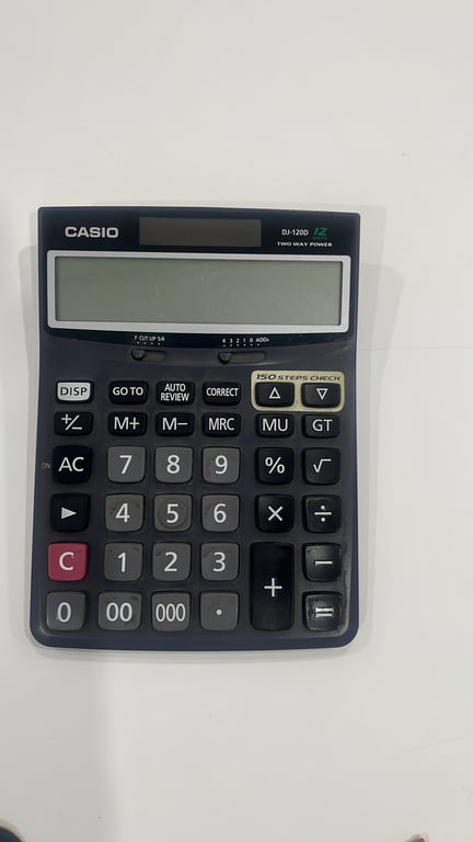 Casio DJ-120D 12-Digit Desktop Calculator, photo 2