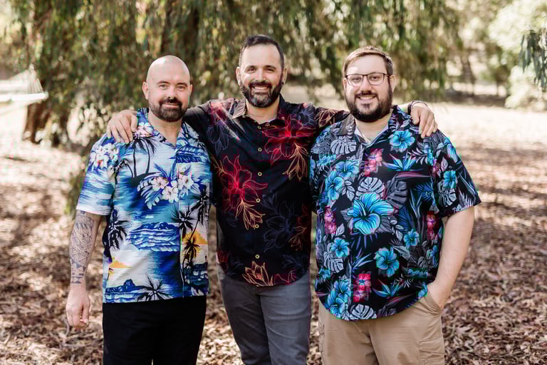 Ed with Adam and Nick