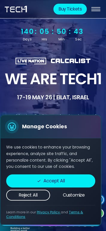 TECH1 | פסגת הטכנולוגיה של ישראל