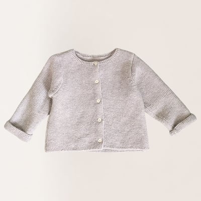 Knit Baby Sweater with Button Detail 6-9 m