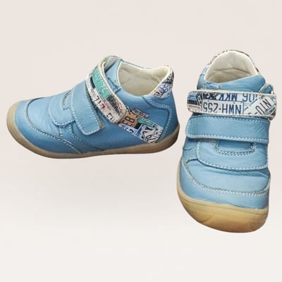 Toddler 100% Leather Boots with Velcro Straps