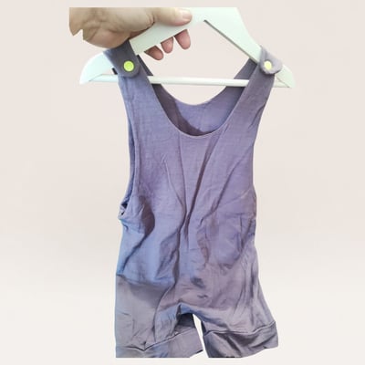 Baby Wool & Bamboo blend Dungaree Romper