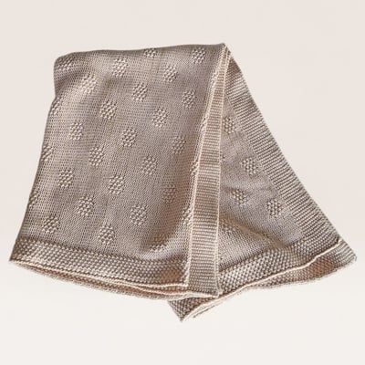 Knitted Baby Blanket with Textured Pattern