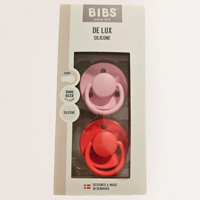 BIBS De Lux Silicone Pacifiers, Set of 2