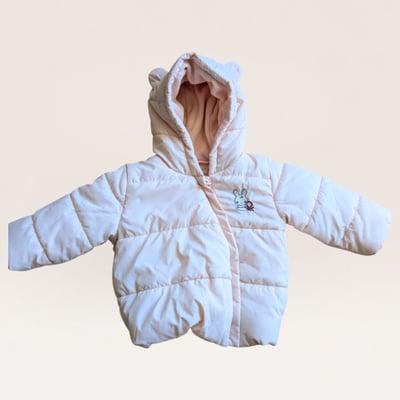 Baby Puffer Jacket with Bear Ears Hood
