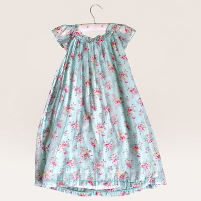 Floral Print Flutter Sleeve Dress