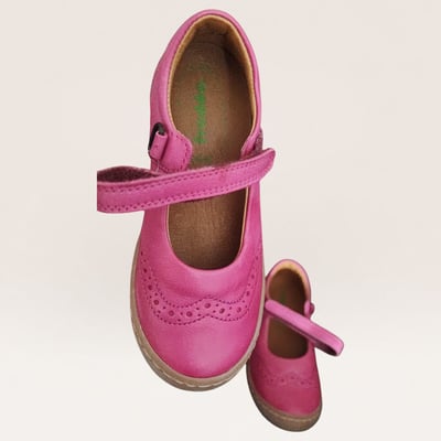 Froddo Pink Leather Mary Jane Shoes