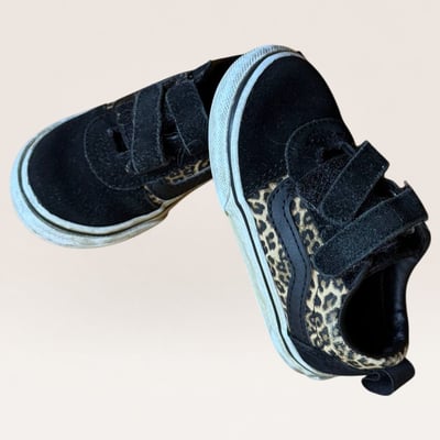 Toddler Sneakers with Leopard Print Detail
