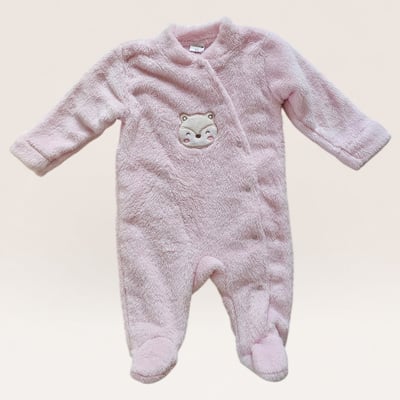 Blue Kids Fleece Sleepsuit, 3M
