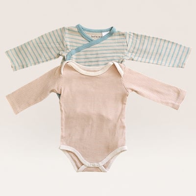 Lefties Striped Baby Bodysuits (Set of 2) 3-6 m