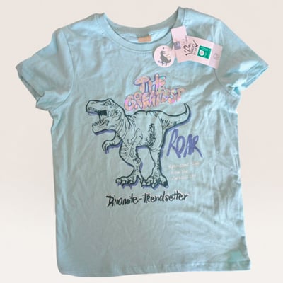 Dinosaur Print Short Sleeve T-Shirt