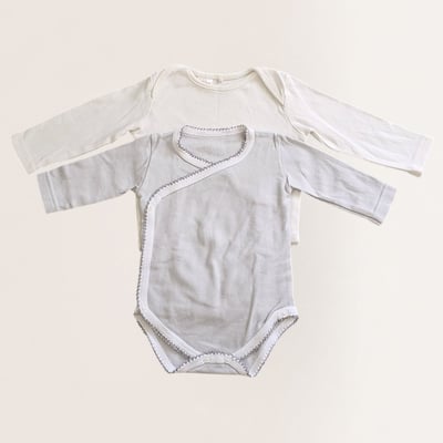 Baby Long-Sleeve Bodysuits, Set of 2 (3-6 m)
