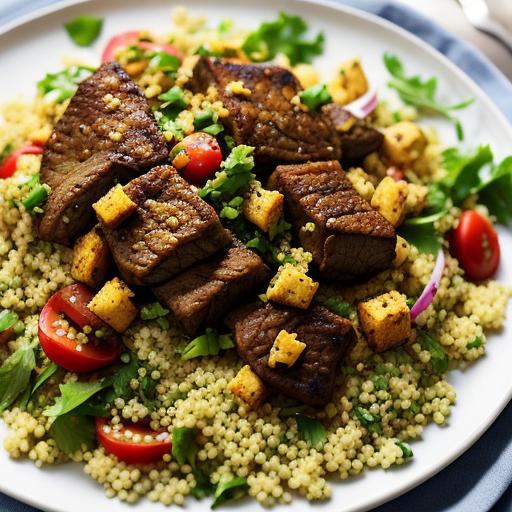 Elevate Your Lunch Game with this Healthy and Delicious Moroccan Lamb and Couscous Salad Recipe