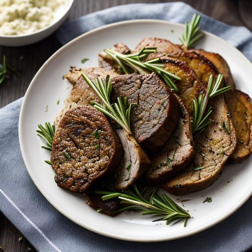 Impress Your Guests with This Delicious Rosemary Garlic Roasted Lamb Loin Recipe