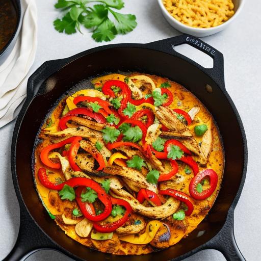 One-Pan Wonder: Easy Chicken Fajita Skillet with Bell Peppers