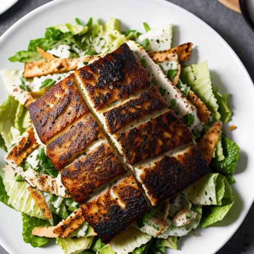 Impress Your Guests with this Easy-to-Make Blackened Cajun Salmon Caesar Salad