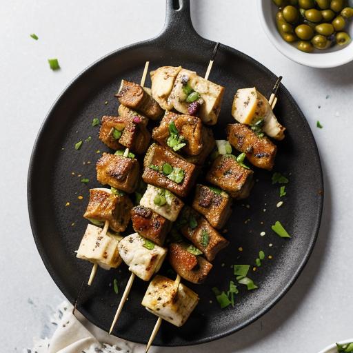 Savor the Flavors of Greece with This Mouthwatering Lamb and Olive Skewers Recipe