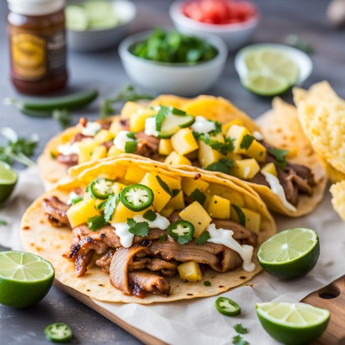 Get Ready to Satisfy Your Cravings with Our Mouth-Watering Pineapple Jalapeño Pork Tacos!