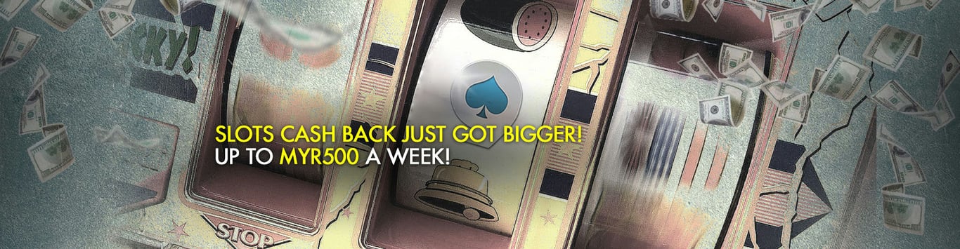 9club Banner Slots cashback up to MYR500 weekly!