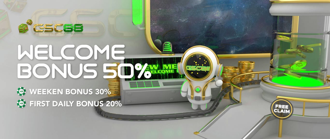 GSC88 Banner Welcome bonus claim now!