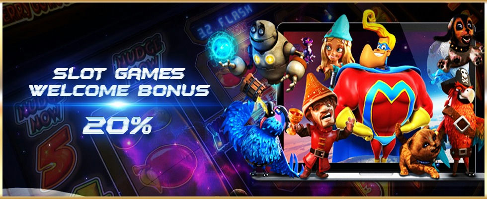 Mudah54 Banner Slot games welcome bonus 20%.