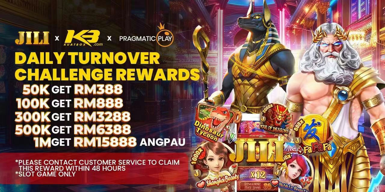 Kuatbox Banner Daily turnover challenge rewards available. by kuatbox.org