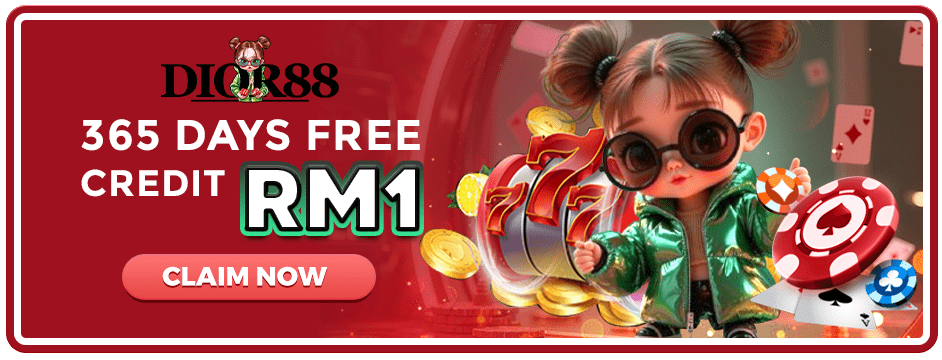 Dior88 Banner Claim RM1 credit now!