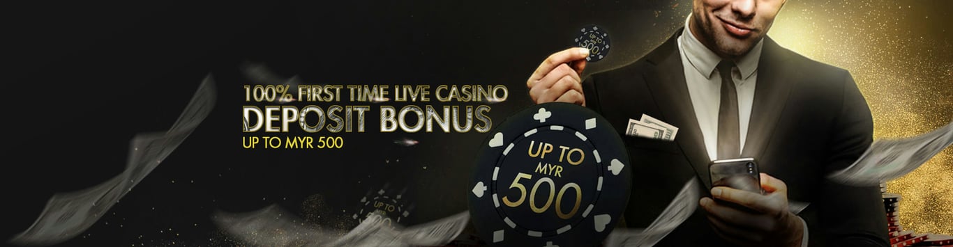 9club Banner Live casino deposit bonus MYR 500.