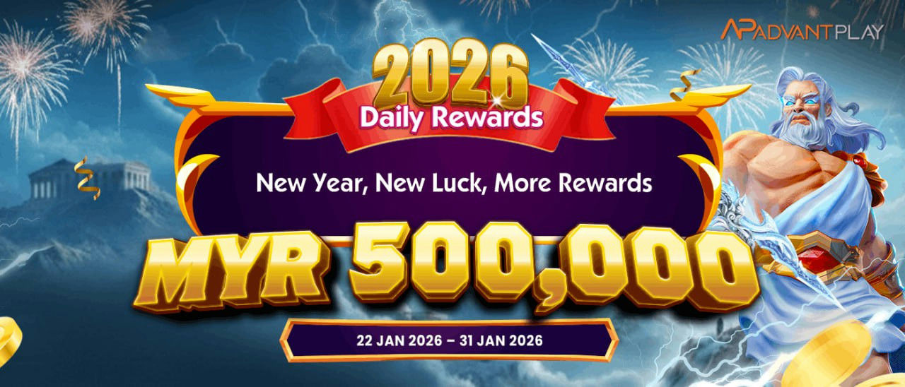 R24 Banner New Year, New Luck, Rewards.