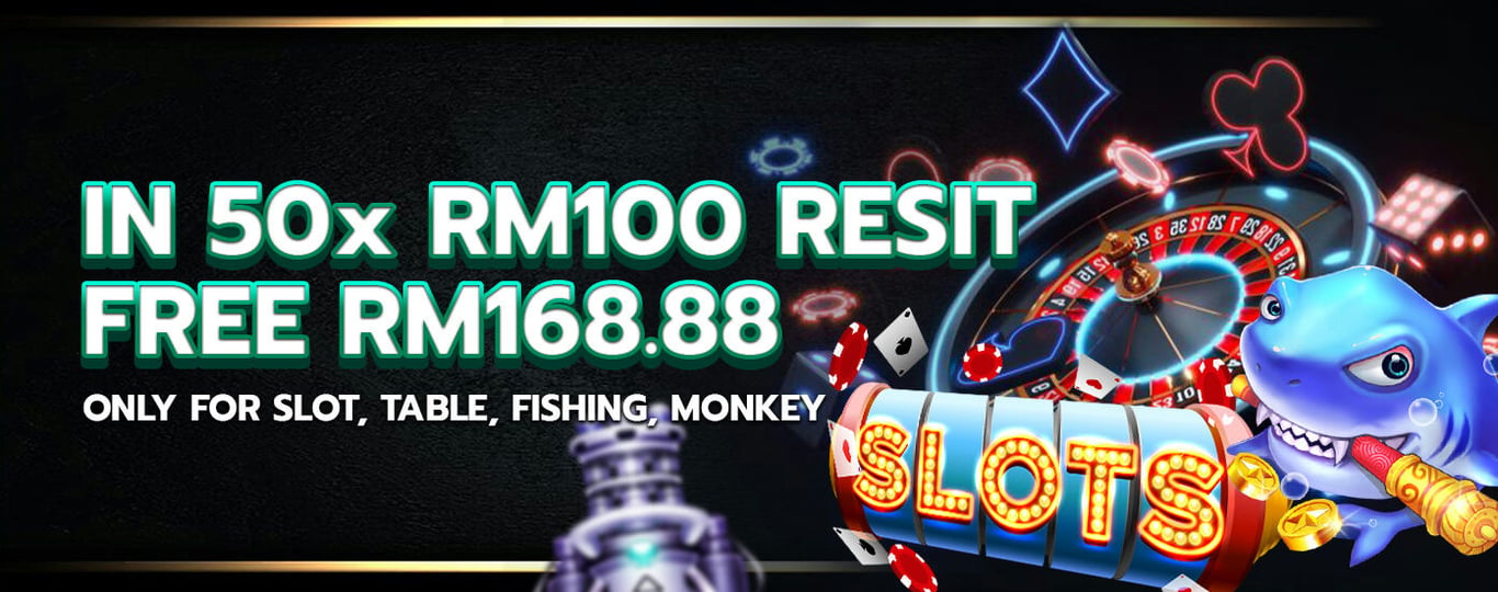 Free RM168.88 for slots!