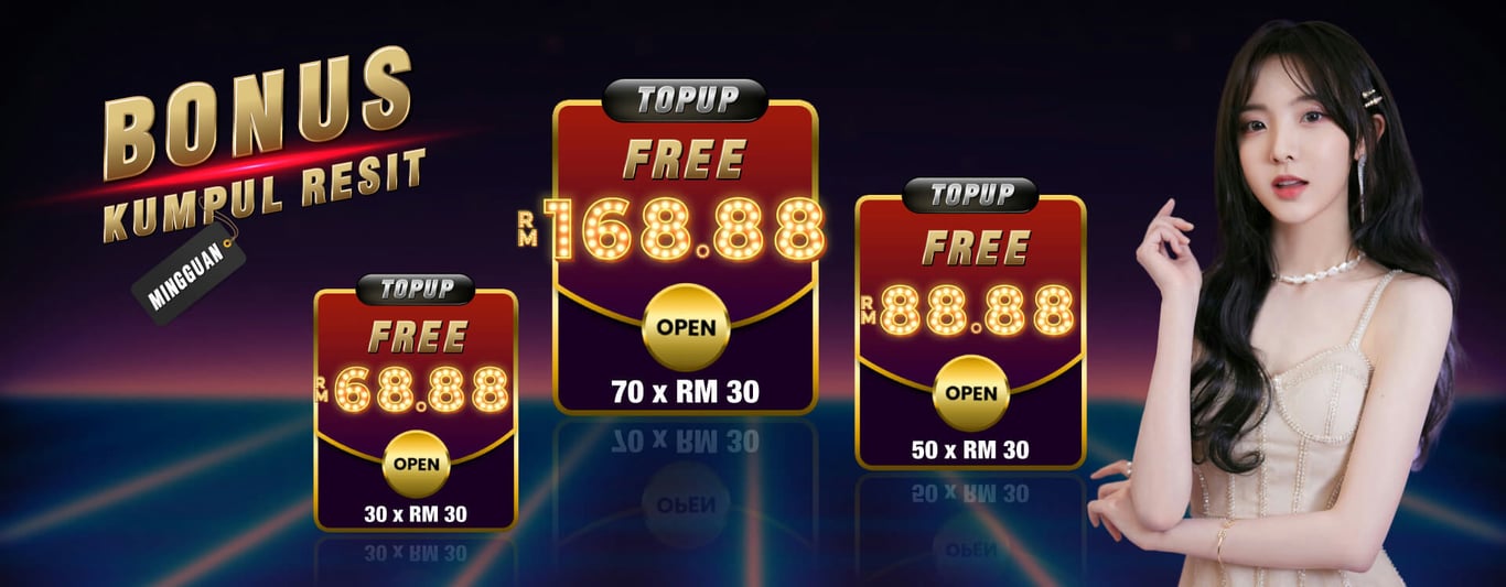 Free bonus top-up offer.
