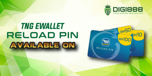 Digi888 Banner TNG eWallet Reload Pins Available.