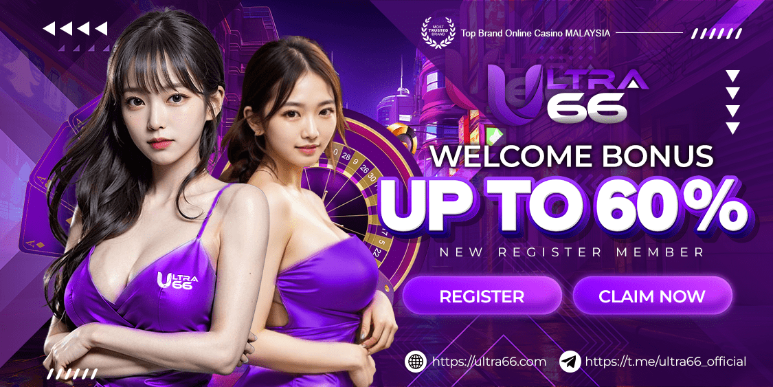 Ultra66 Banner Welcome bonus up to 60%! by ultra66login.com