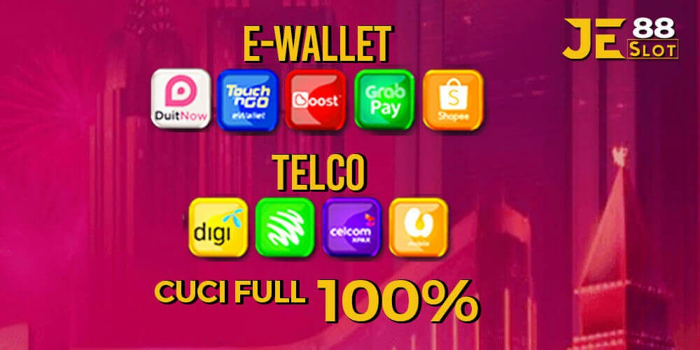 Jeslot88 Banner E-wallet telco cuci full 100%. by jeslot88win.com