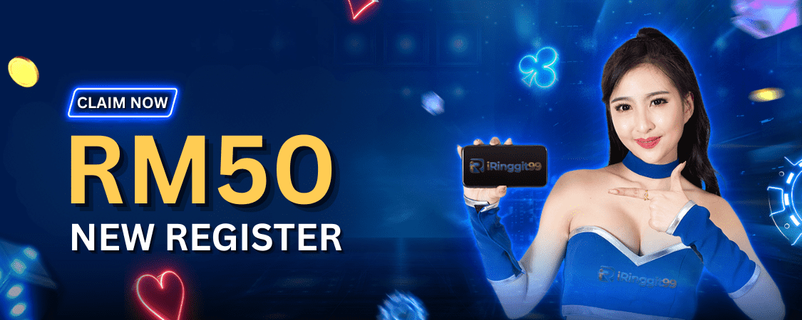 Iringgit99 Banner Claim RM50 new register now. by iringgit99login.net