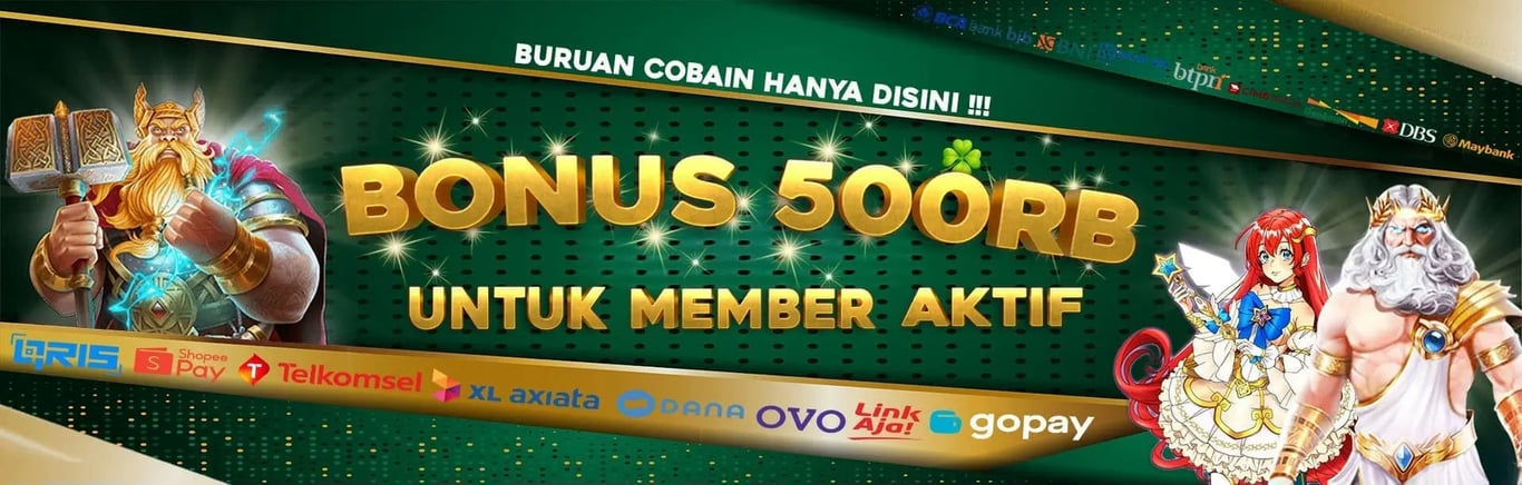 Urus88 Banner Bonus 500RB untuk member aktif.