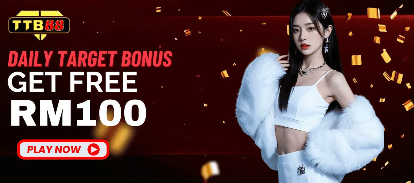 Tiptopbet Banner Get free RM100 bonus.