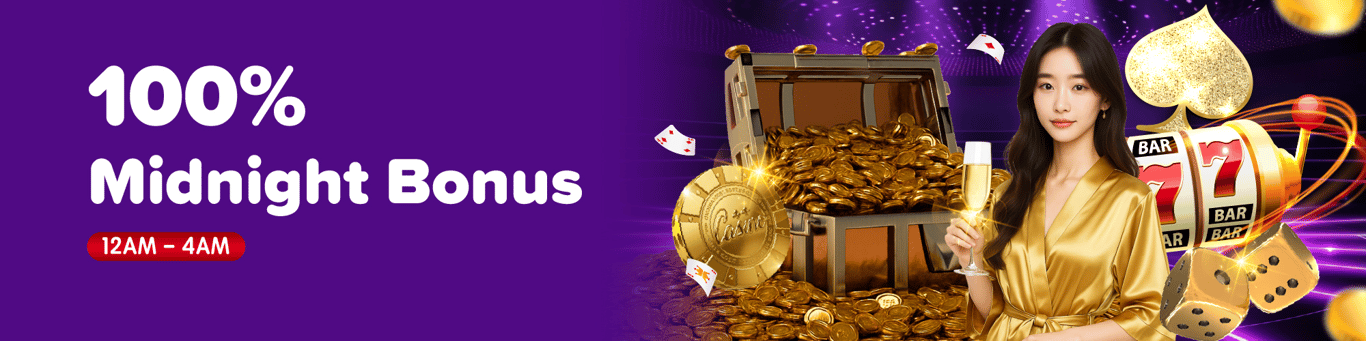 Boda8 Banner 100% Midnight Bonus 12AM-4AM