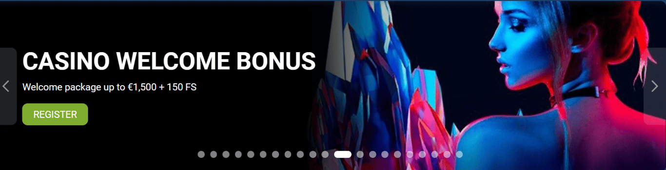 1xbet Banner Casino welcome bonus available now.