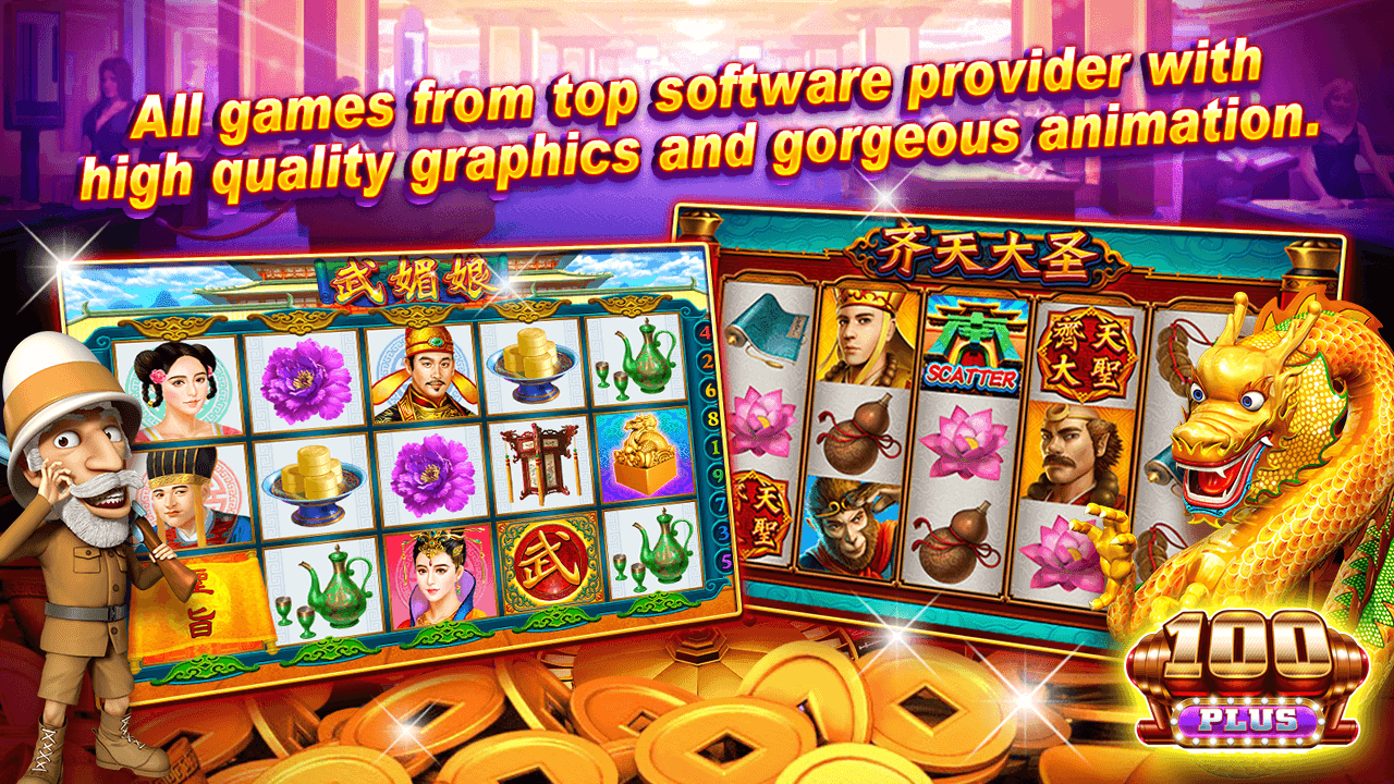 100plus Casino Promo Top quality gaming graphics.