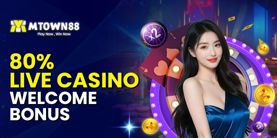 80% live casino welcome bonus