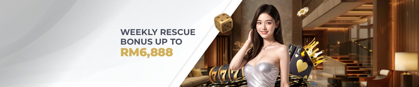 King333 Banner Weekly rescue bonus RM6,888. by king333my.org