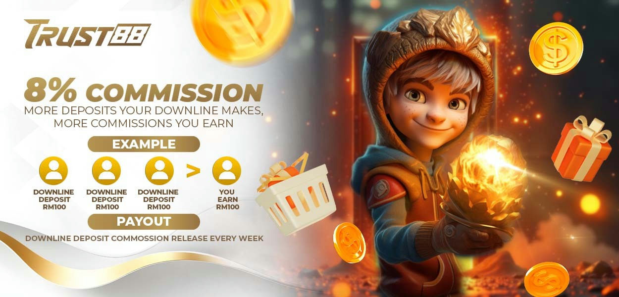 Trust88 Banner Earn 8% commission weekly!