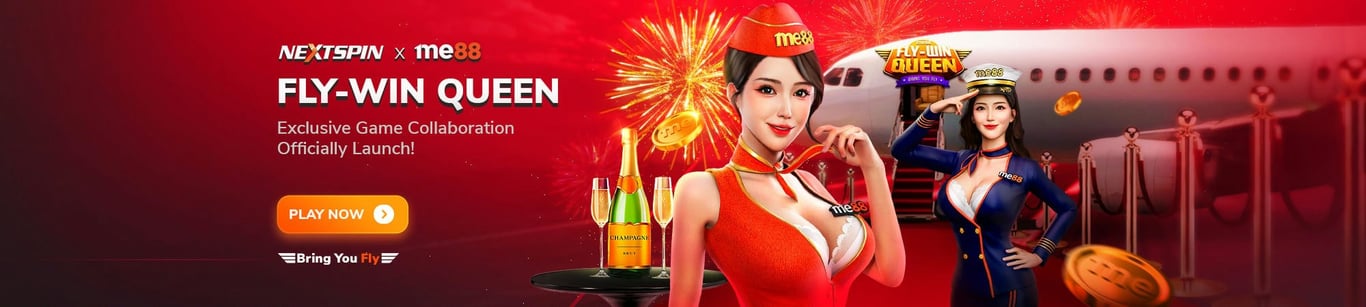 Me88 Banner Play Fly-Win Queen now! by me88-my.net